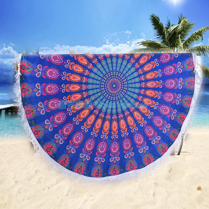 bath towel Thickened multi - velvet ultra - fine fiber printing round beach towel scarf women shawl wholesale bath towel Thickened multi - velvet ultra - fine fiber printing round beach towel scarf women shawl wholesale