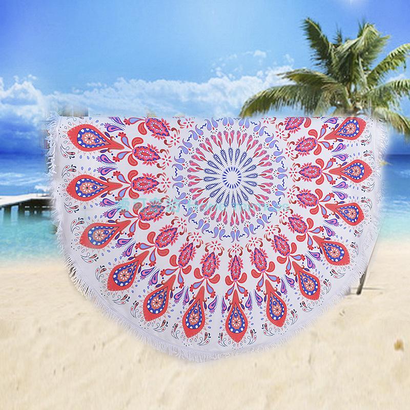 bath towel Thickened multi - velvet ultra - fine fiber printing round beach towel scarf women shawl wholesale bath towel Thickened multi - velvet ultra - fine fiber printing round beach towel scarf women shawl wholesale