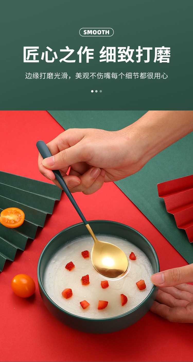 Stainless Steel Korean Spoon Thickened Home Ladle Eating Spoon Student Tableware Creative Trending Soup Spoon Spoon Stainless Steel Korean Spoon Thickened Home Ladle Eating Spoon Student Tableware Creative Trending Soup Spoon Spoon