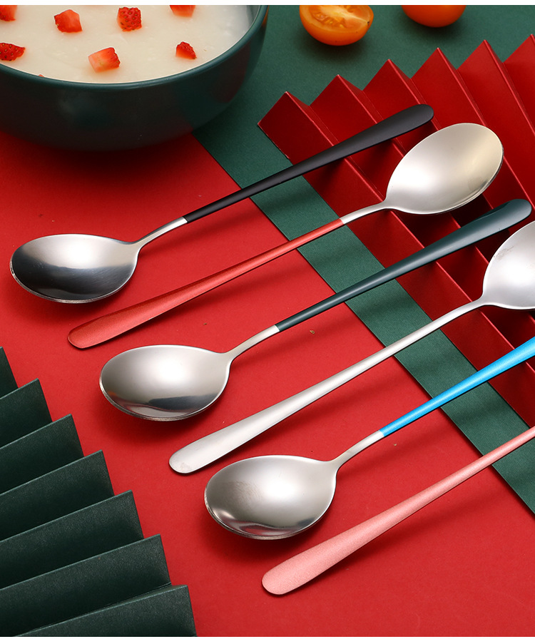 Stainless Steel Korean Spoon Thickened Home Ladle Eating Spoon Student Tableware Creative Trending Soup Spoon Spoon Stainless Steel Korean Spoon Thickened Home Ladle Eating Spoon Student Tableware Creative Trending Soup Spoon Spoon