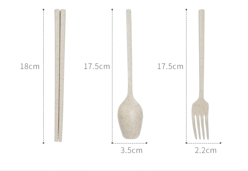 Children's Wheat Straw Grid Plate Bowl Fork Spoon and Chopsticks Four-Piece Cartoon Creative Page Gift Tableware Set Children's Wheat Straw Grid Plate Bowl Fork Spoon and Chopsticks Four-Piece Cartoon Creative Page Gift Tableware Set