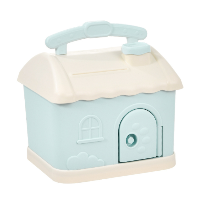 Creative Money Box Cartoon Cute Square Piggy Bank Metal Jewelry Box