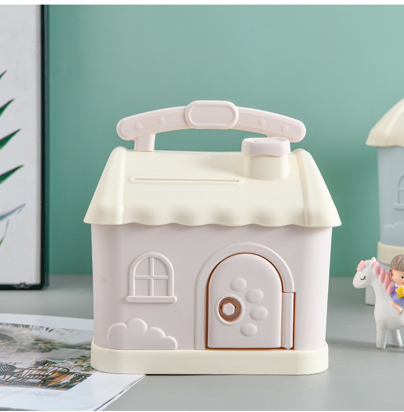 Creative Money Box Cartoon Cute Square Piggy Bank Metal Jewelry Box
