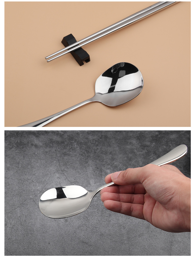 304 Stainless Steel Public Chopsticks Public Spoon Spoon Chopsticks Two-Piece Portable Tableware Set Logo Customization Factory Wholesale 304 Stainless Steel Public Chopsticks Public Spoon Spoon Chopsticks Two-Piece Portable Tableware Set Logo Customization Factory Wholesale