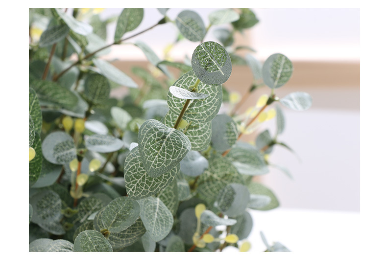 Factory in Stock Wholesale Flower Pot Artificial Plant Leaves Bunches of Green Plants Monstera Begonia Leaf Gold Money Leaf