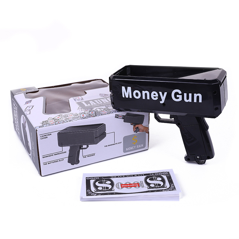 Internet Celebrity Same Style Money Spray Gun Cash Cannon New Exotic Money Gun Money Gun Money Shooting Gun in Stock Wholesale
