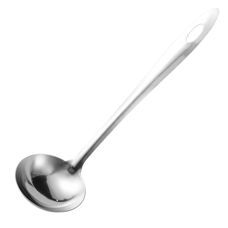 Stainless Steel Soup Ladle Kitchen Skimmer Hot Pot Spoon Big Soup Ladle Perforated Ladle Two-Piece Set Cooking Tools Soup Spoon Wholesale