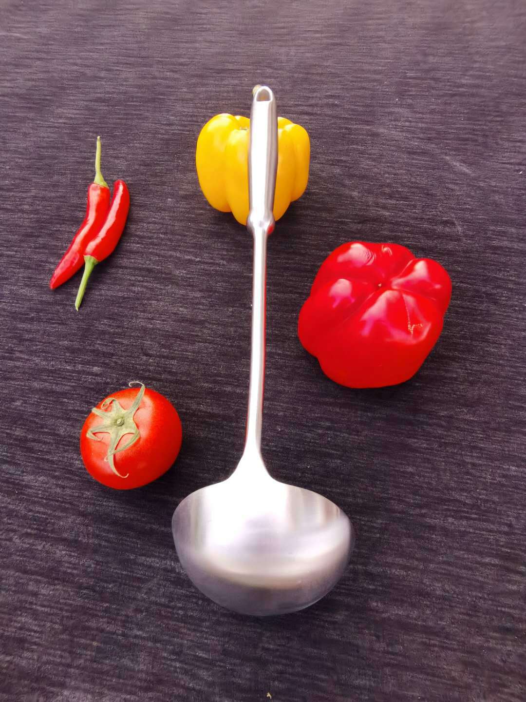 304 Stainless Steel Spoon Big Gourd Anti-Scald Non-Slip Kitchenware Soup Ladle Porridge Spoon