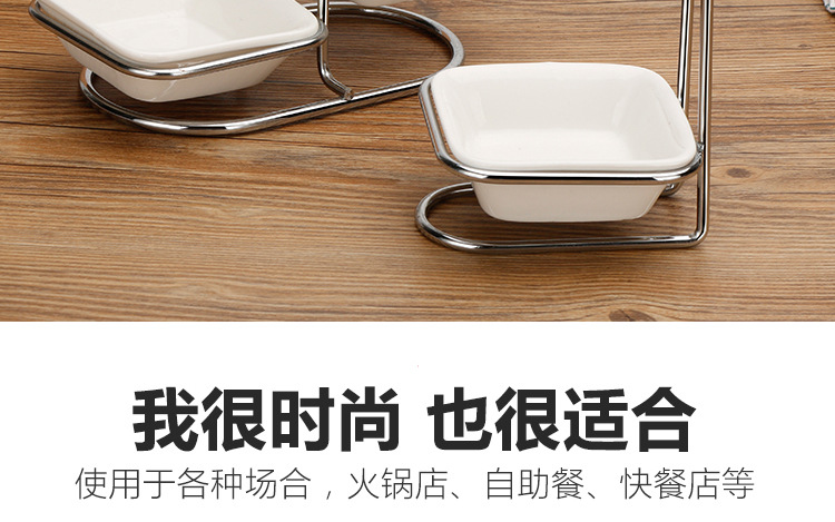 Stainless Steel Soup Ladle Spoon Holder Sub-Hot Pot Spoon Holder Ceramic Square Bowl Tableware Drainer Soup Ladle Rest Wholesale Stainless Steel Soup Ladle Spoon Holder Sub-Hot Pot Spoon Holder Ceramic Square Bowl Tableware Drainer Soup Ladle Rest Wholesale