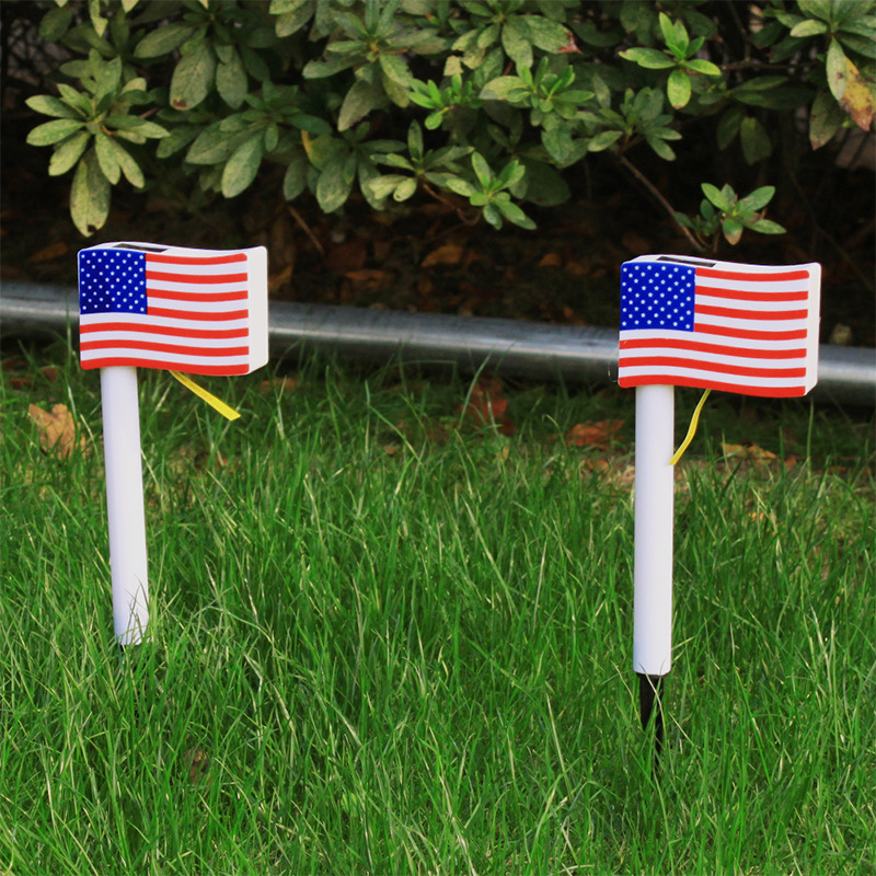 Outdoor Waterproof LED Solar Pin Lamp Solar LED Flag Light Garden Decorative Lamp Courtyard Lawn Lamp