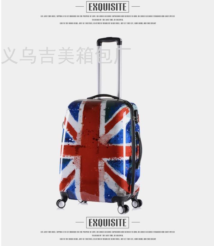 MI Grid Flag ABS Luggage Pc Three-Piece Luggage Boarding Bag Universal Wheel Suitcase 20/24/28/ MI Grid Flag ABS Luggage Pc Three-Piece Luggage Boarding Bag Universal Wheel Suitcase 20/24/28/