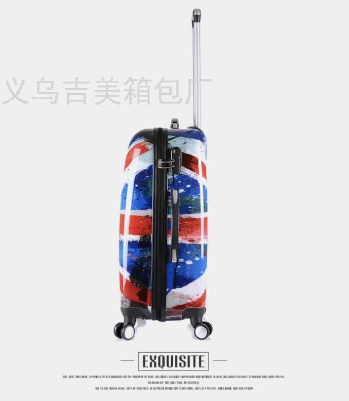 MI Grid Flag ABS Luggage Pc Three-Piece Luggage Boarding Bag Universal Wheel Suitcase 20/24/28/ MI Grid Flag ABS Luggage Pc Three-Piece Luggage Boarding Bag Universal Wheel Suitcase 20/24/28/