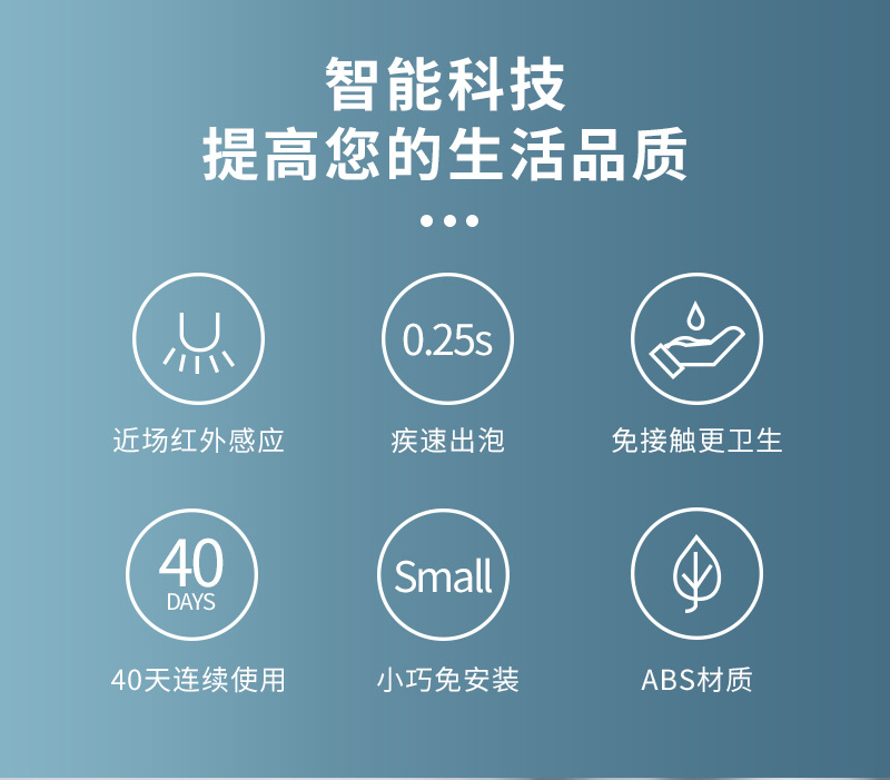 Factory Direct Supply Automatic Hand Washing Machine Foam Mobile Phone Touch-Free Soap Dispenser Automatic Induction Intelligent Soap Dispenser