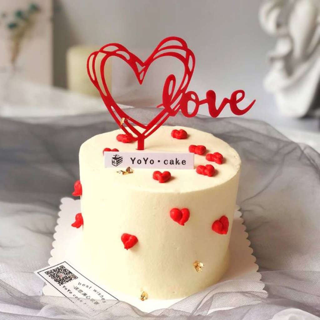 Customized Creative Childlike Acrylic Happy Birthday Cake Decorative Flag Chinese and English Baking Decoration Supplies Inserts Ornaments