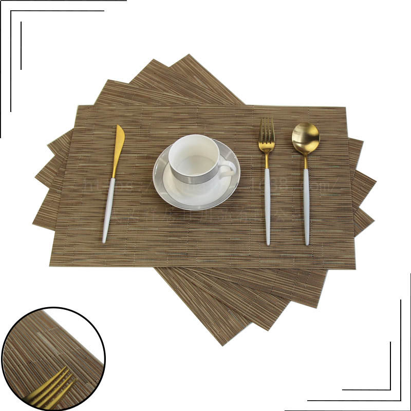 bamboo festival series PVC table mat tesla Lin table mat crossborder ecommerce hot style flag environmental protection