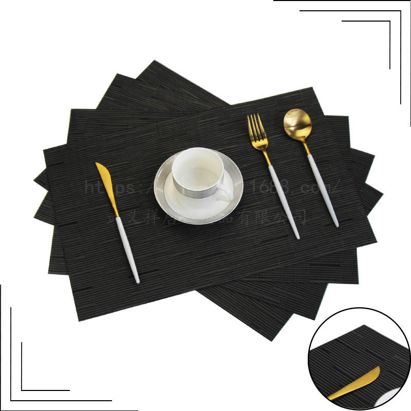 bamboo festival series PVC table mat tesla Lin table mat crossborder ecommerce hot style flag environmental protection