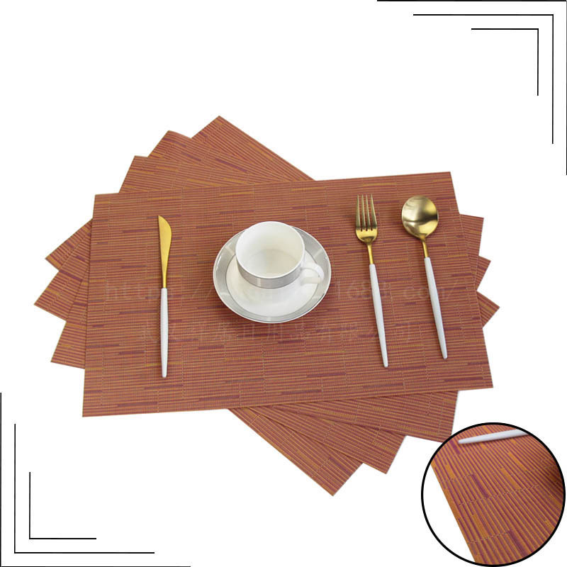 bamboo festival series PVC table mat tesla Lin table mat crossborder ecommerce hot style flag environmental protection