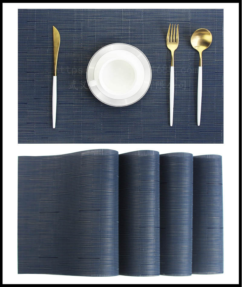 bamboo festival series PVC table mat tesla Lin table mat crossborder ecommerce hot style flag environmental protection