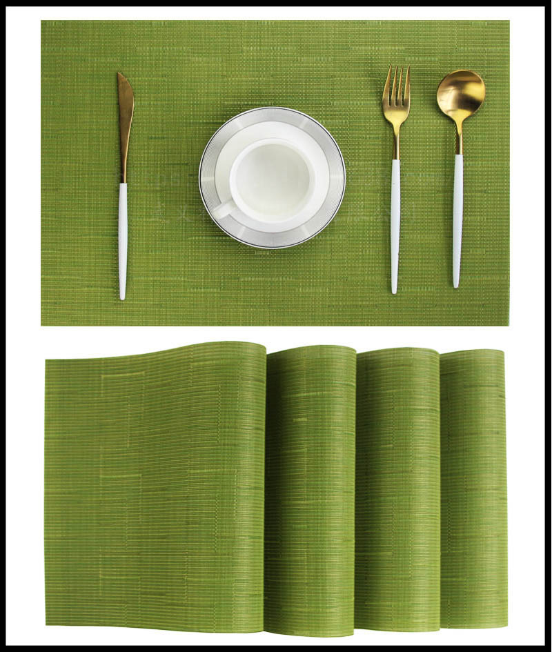 bamboo festival series PVC table mat tesla Lin table mat crossborder ecommerce hot style flag environmental protection