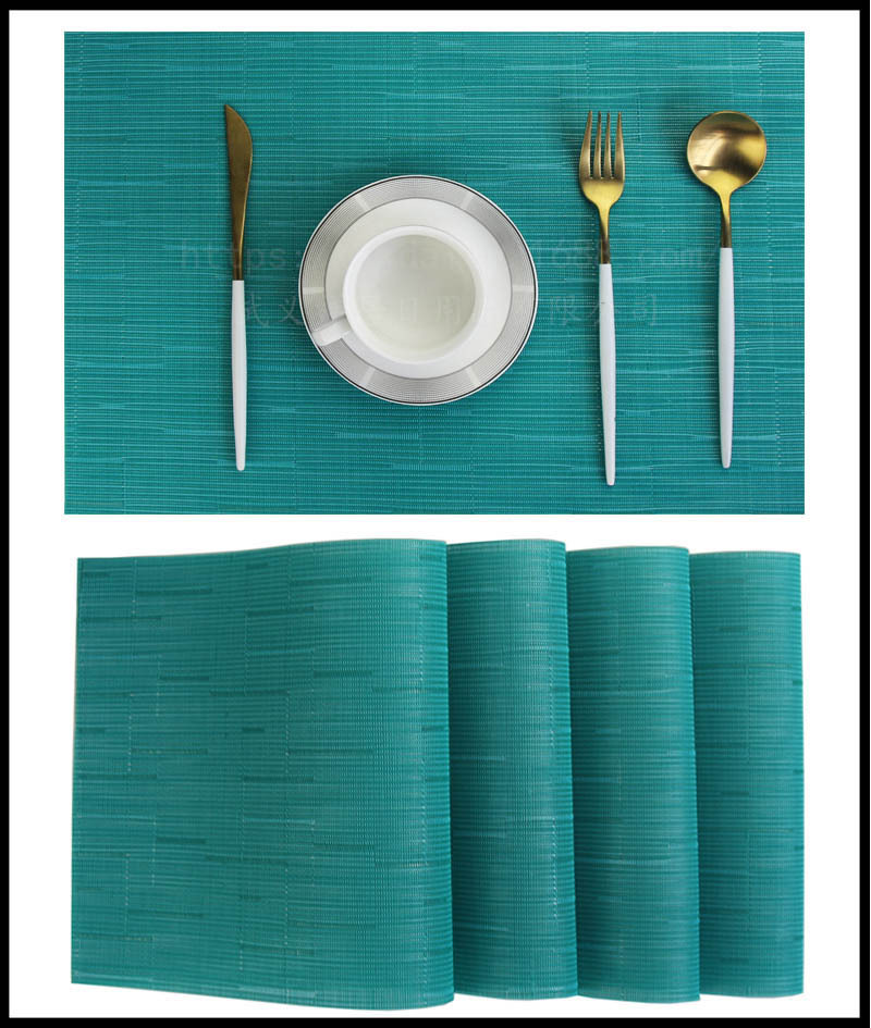 bamboo festival series PVC table mat tesla Lin table mat crossborder ecommerce hot style flag environmental protection