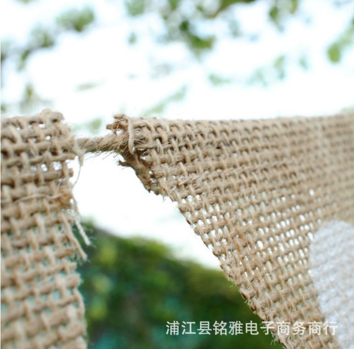 Christmas Wedding Party Decoration Supplies Love Linen Pennant Stage Background Hanging Flag 13 Pieces