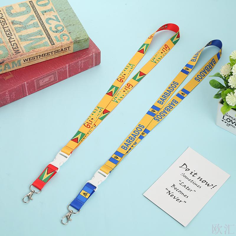 Thermal Transfer Printing Mobile Phone Strap-Custom Flag Lanyard Certificate Rope