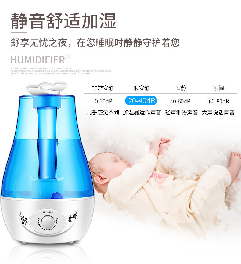 Air Humidifier 110v220v Double Spray Household Silent Bedroom Heavy Fog Pregnant Mom And Baby Aroma Diffuser Sprayer