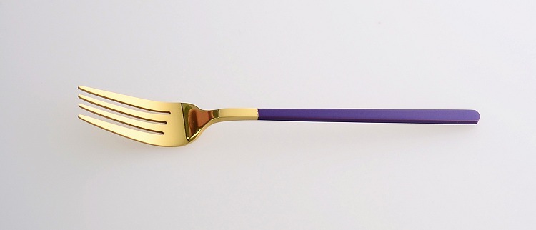 Northern European Titanium Gold Purple Paint Stainless Steel Soup Ladle Four-Piece Set Western Tableware Gift Knight Stainless Steel Soup Ladle Northern European Titanium Gold Purple Paint Stainless Steel Soup Ladle Four-Piece Set Western Tableware Gift Knight Stainless Steel Soup Ladle