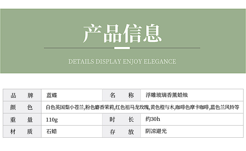 Factory Aromatherapy Candle Medium Relief Glass Bottle High-Grade Essential Oil Soy Wax Fragrance Candle Gift Creative Gift Box
