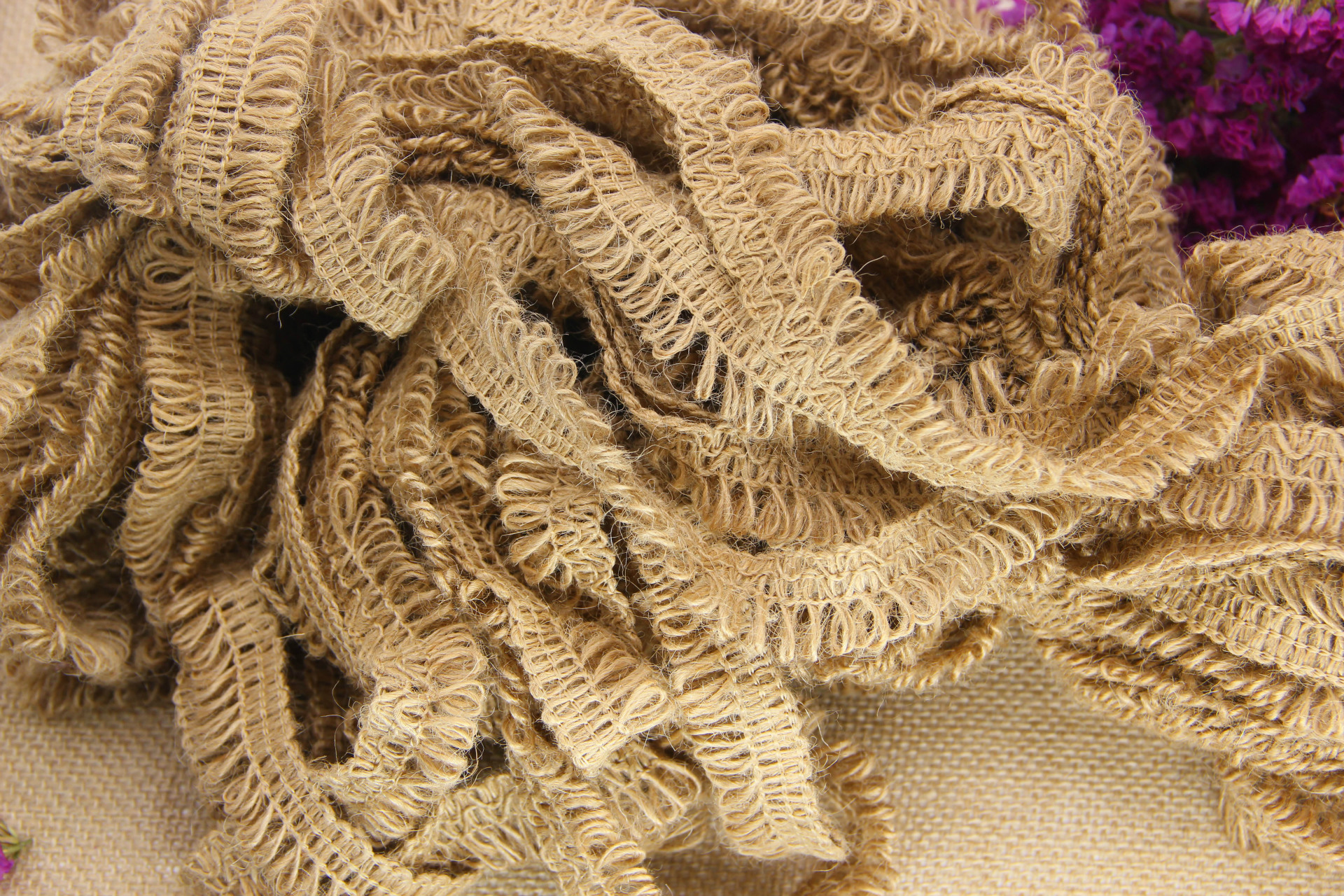 Tassel hemp lace ribbon ribbon linen decoration DIY rope hand - woven ribbon wrapped bottle decoration materials