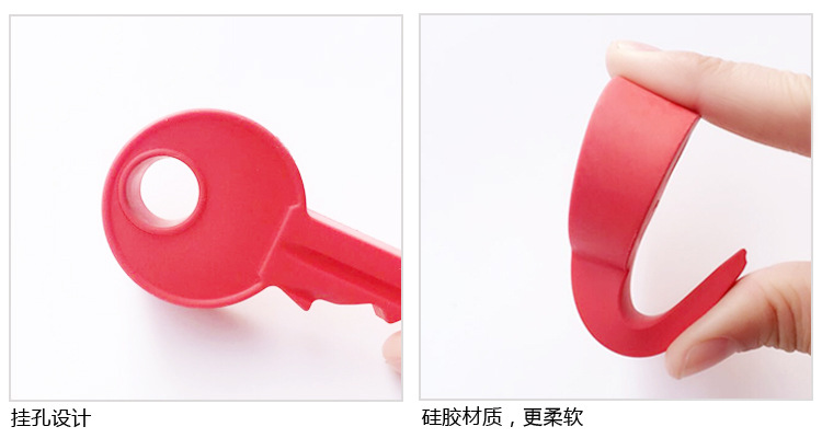 Creative Silicone Key Style Door Stop Children Anti-Clamp Hand Thickened Door Card Door Stopper Door Stop Door Stop