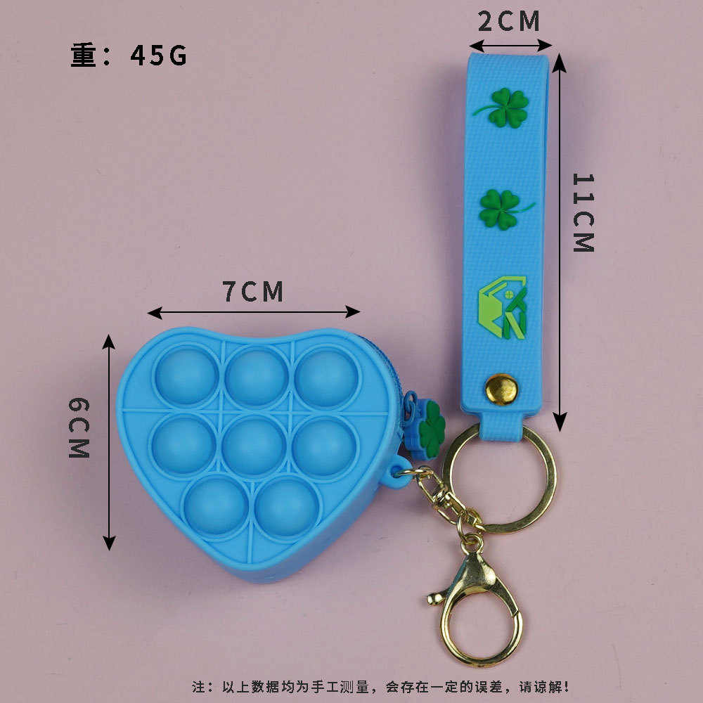 Rainbow Mini Silicone Mouse Killer Pioneer Coin Purse Coin Bag Card Holder Earphone Bag Cute Decompression Key Case