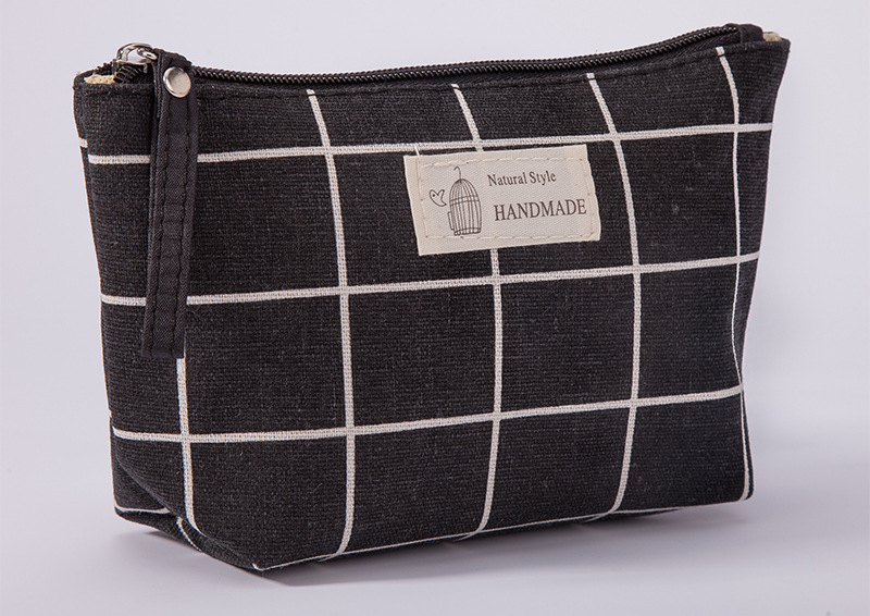 Multifunctional Canvas Card Holder Key Case Mobile Phone Bag Wash Bag Fabric Zipper Coin Purse Cosmetic Storage Bag