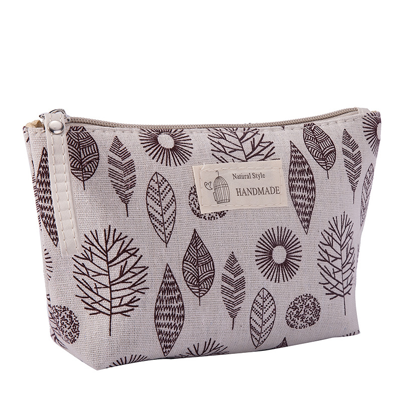 Multifunctional Canvas Card Holder Key Case Mobile Phone Bag Wash Bag Fabric Zipper Coin Purse Cosmetic Storage Bag