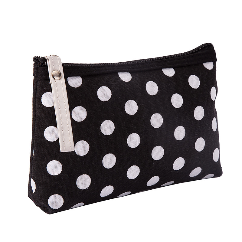 Multifunctional Canvas Card Holder Key Case Mobile Phone Bag Wash Bag Fabric Zipper Coin Purse Cosmetic Storage Bag