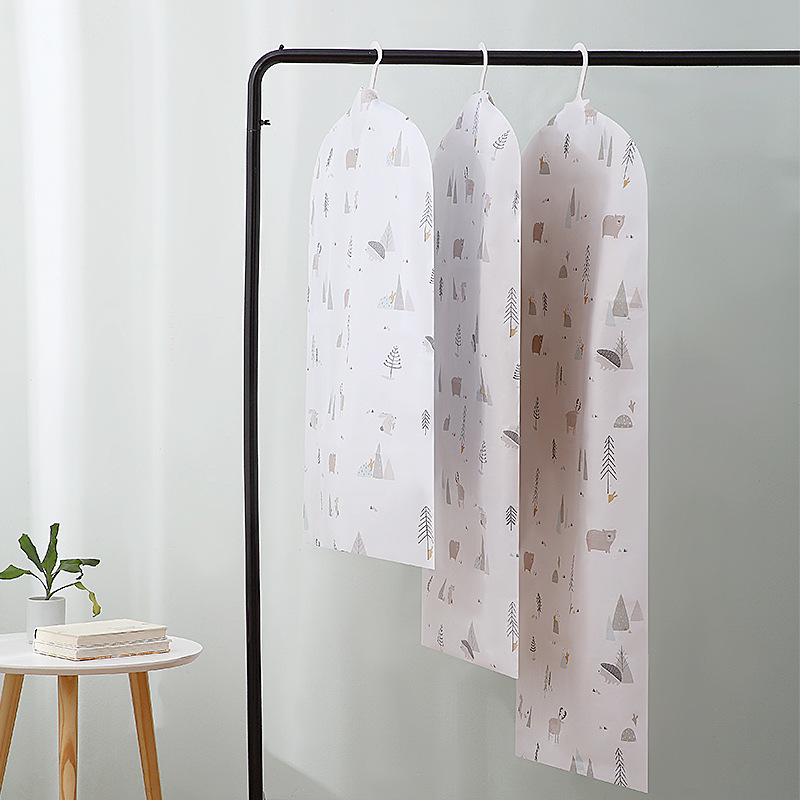 8peva Clothes Dust Cover Clothing Cover Coat Dust Bag Suit Dustproof Cover Hang Clothes Wholesale