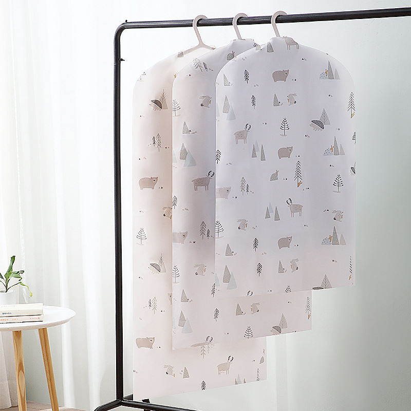 8peva Clothes Dust Cover Clothing Cover Coat Dust Bag Suit Dustproof Cover Hang Clothes Wholesale