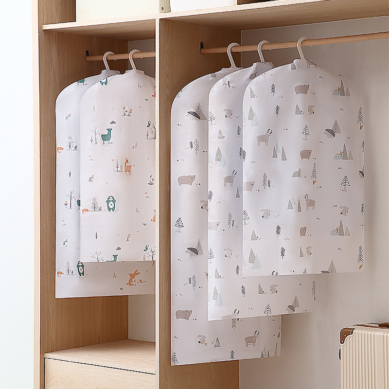 8peva Clothes Dust Cover Clothing Cover Coat Dust Bag Suit Dustproof Cover Hang Clothes Wholesale