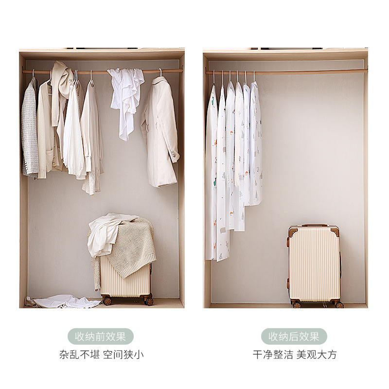 8peva Clothes Dust Cover Clothing Cover Coat Dust Bag Suit Dustproof Cover Hang Clothes Wholesale