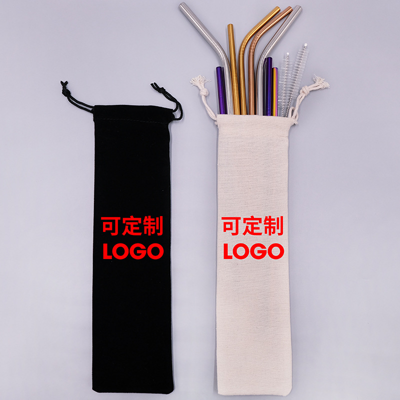 304 stainless steel straw non - the disposable straw set creative milk tea coffee beverage metal silica gel head straw