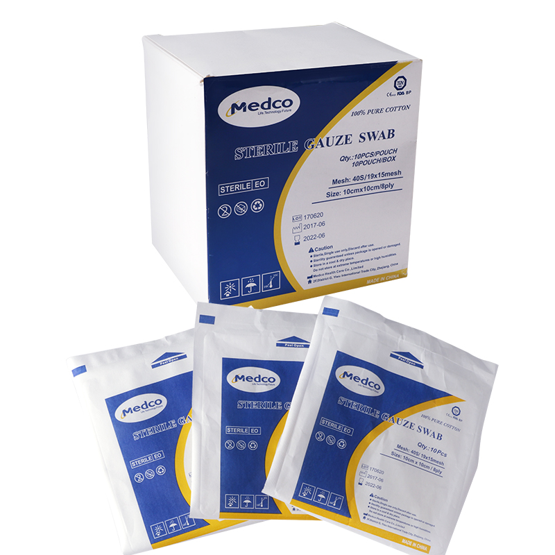 Sterile Medical gauze block degreasing gauze piece gauze piece sterilizing gauze piece disposable gauze piece