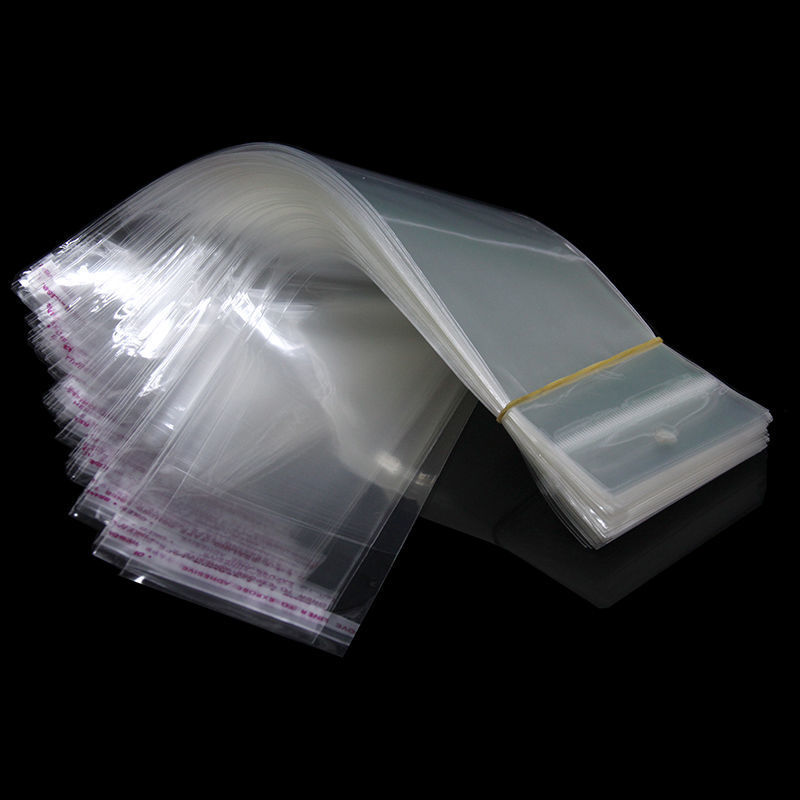 OPP Self-Adhesive Bag Self-Adhesive Transparent Disposable Clothing Ornament Plastic Packaging Bag Mask OPP Hanging Hole Packaging Bag