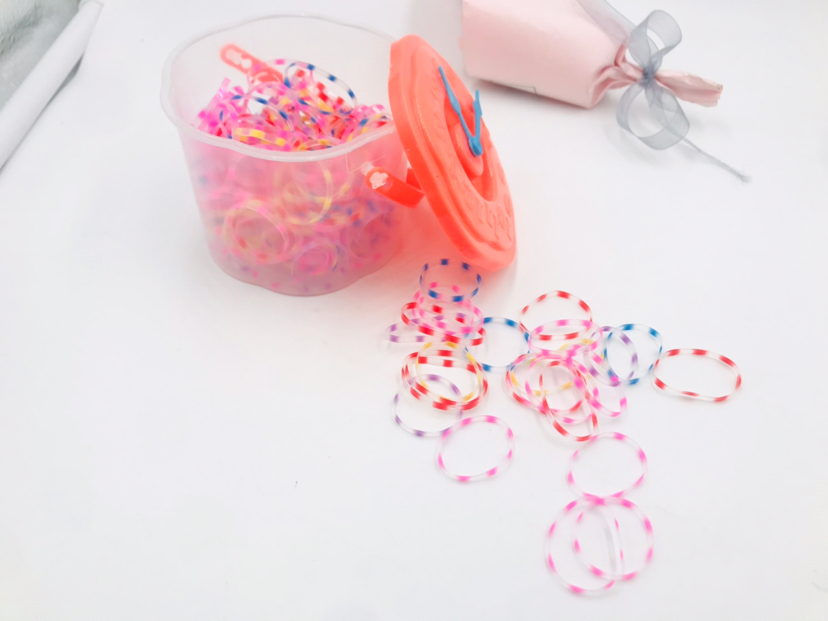 Canned Disposable Rubber Band Portable Bottled Strong Pull Children's More than Little Hair Ring Head Ties Headwear