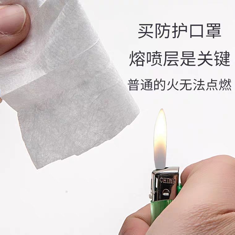 Disposable Mask Wholesale 3 Layers Containing Meltblown Fabric Currently Available Dustproof Anti-Droplet Anti-Haze Breathable Civil