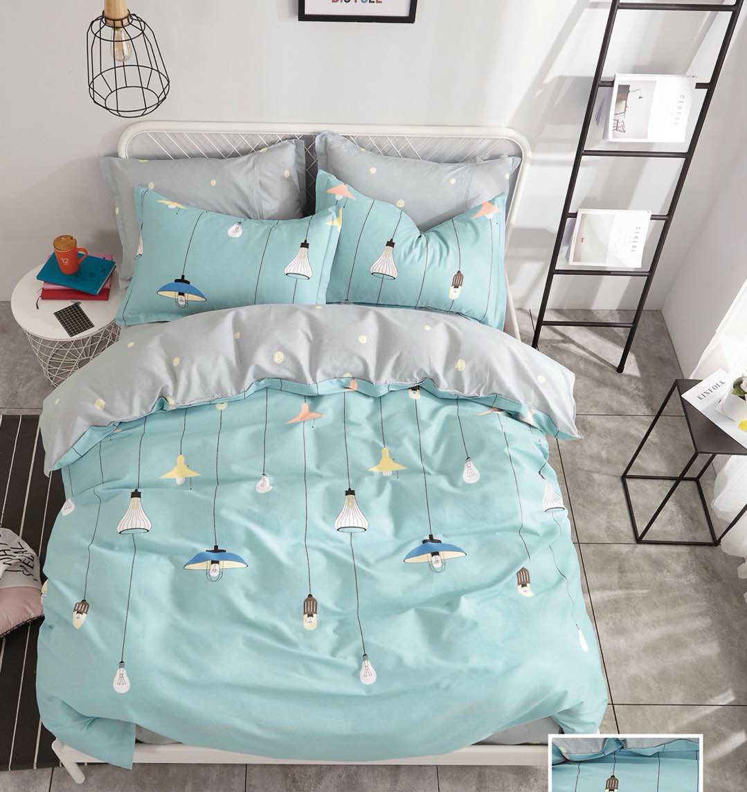 Four-Piece Bedding Set Pure Cotton Bed Sheet Duvet Cover Cotton Foreign Trade Gifts Customized