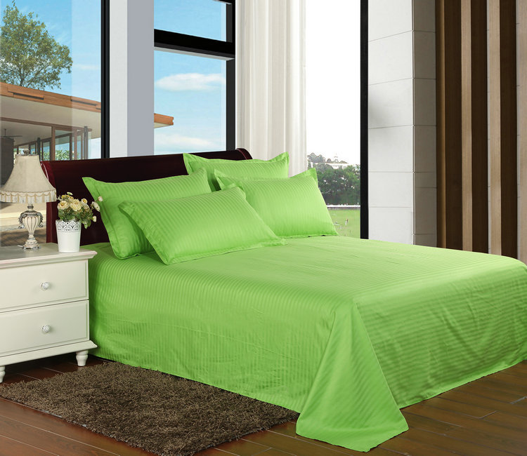 Four-Piece Bedding Set Three-Piece Solid Color Bed Sheet Fitted Sheet Hotel Factory Direct Supply
