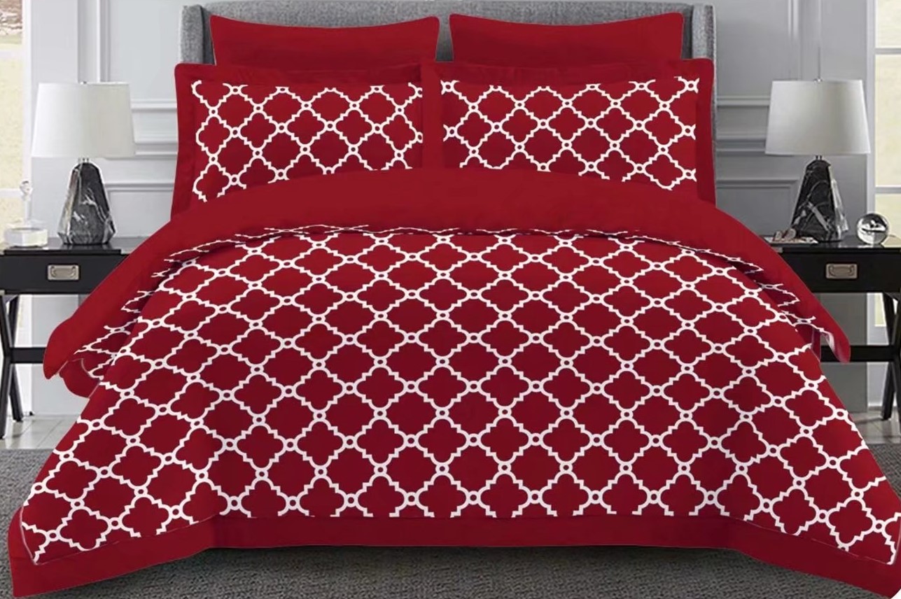 Diamond Geometric Pattern Simple Fashion Pattern Factory Direct Sales Four-Piece Bedding Set