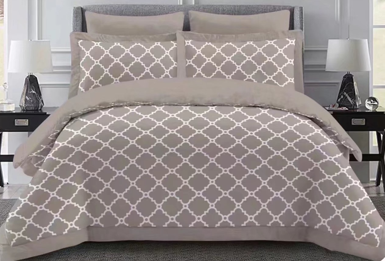 Diamond Geometric Pattern Simple Fashion Pattern Factory Direct Sales Four-Piece Bedding Set