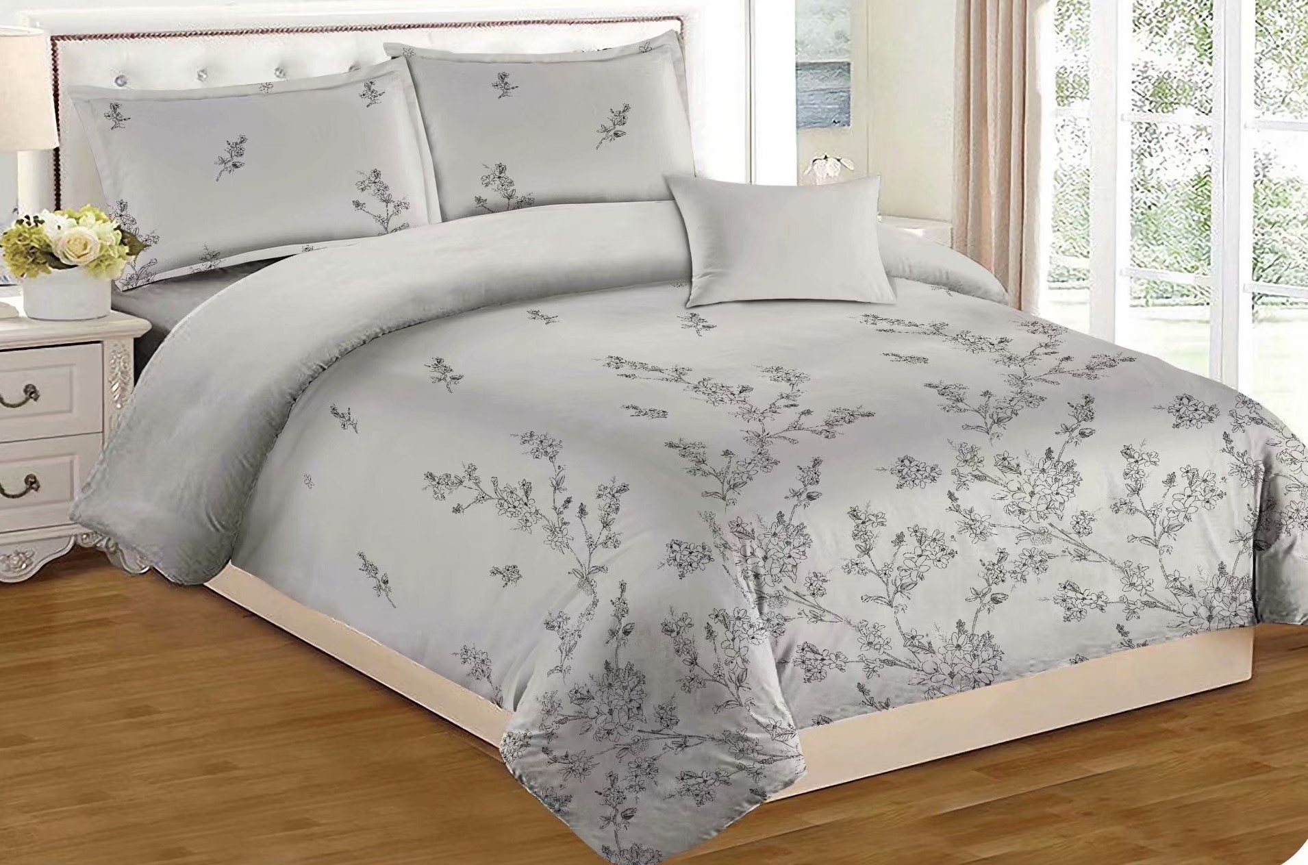 Diamond Geometric Pattern Simple Fashion Pattern Factory Direct Sales Four-Piece Bedding Set