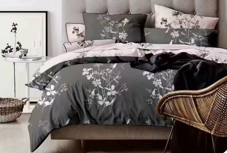 Diamond Geometric Pattern Simple Fashion Pattern Factory Direct Sales Four-Piece Bedding Set